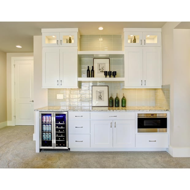 Silhouette Built-in 24 inch 5.14 cu.ft. Dual Zone Beverage Centre
