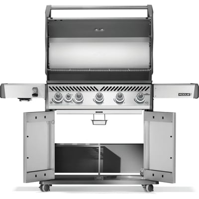 Napoleon Rogue PRO 625 Freestanding 6 Burner Natural Gas BBQ Grill with Infrared Side Burner