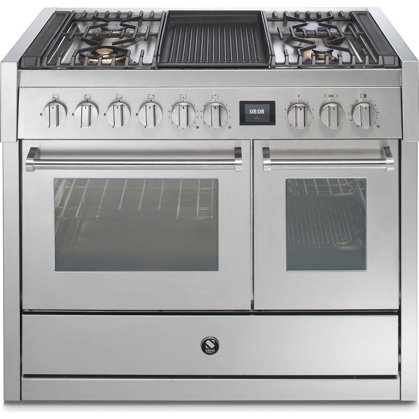 Steel Cucine 40 inch Double Oven Dual Fuel Range