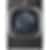 LG Black Steel 6.0 cu.ft. Stackable Front Load Steam Washer and 9.0 cu.ft. Stackable Steam Vented Dryer