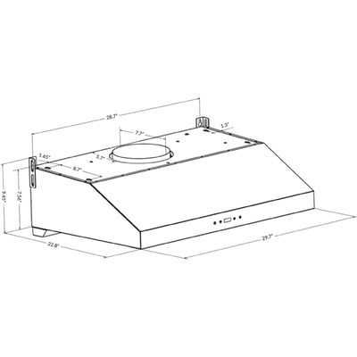 Sakura 30 inch 800 CFM Under-Cabinet Hoodfan