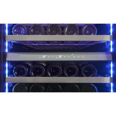 Silhouette Freestanding or Built-in 24 inch 14.0 cu.ft. Wine Cooler