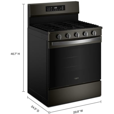 Whirlpool 30 inch Single Oven Gas Range 