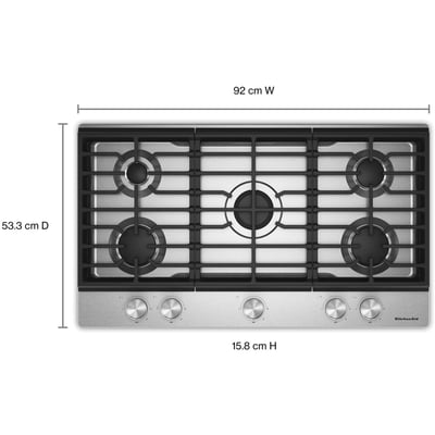 KitchenAid 36 inch Gas Cooktop