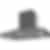 La Cornue 43 inch 600 CFM Chimney Hoodfan with Satin Chrome Detail