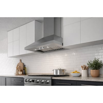 Riva 42 inch 1200 CFM Wall-Mount Chimney Hoodfan