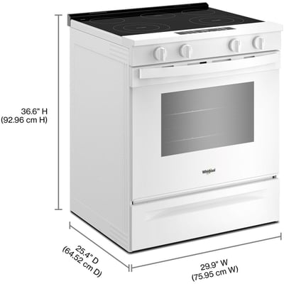 Whirlpool 30 inch Single Oven Electric Range with Convection