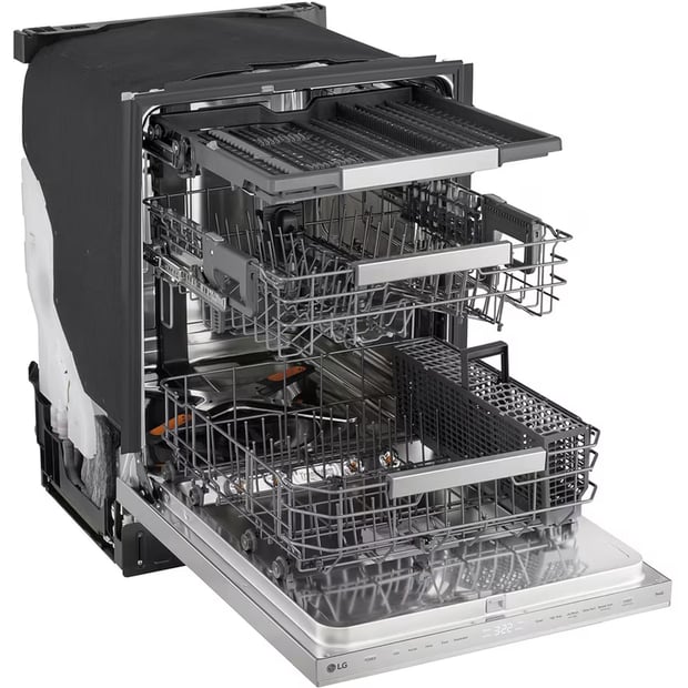 LG 24 inch 44 dB Dishwasher with Hidden Controls and Third Rack