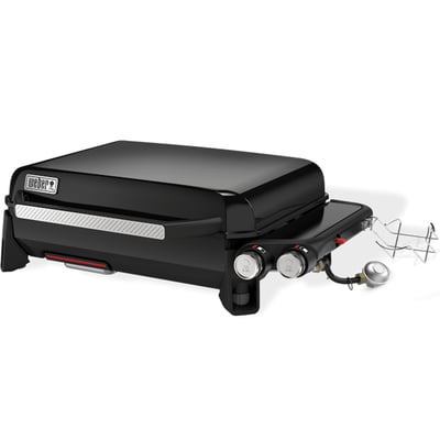 Weber Slate Portable 2 Burner Liquid Propane Tabletop BBQ Griddle