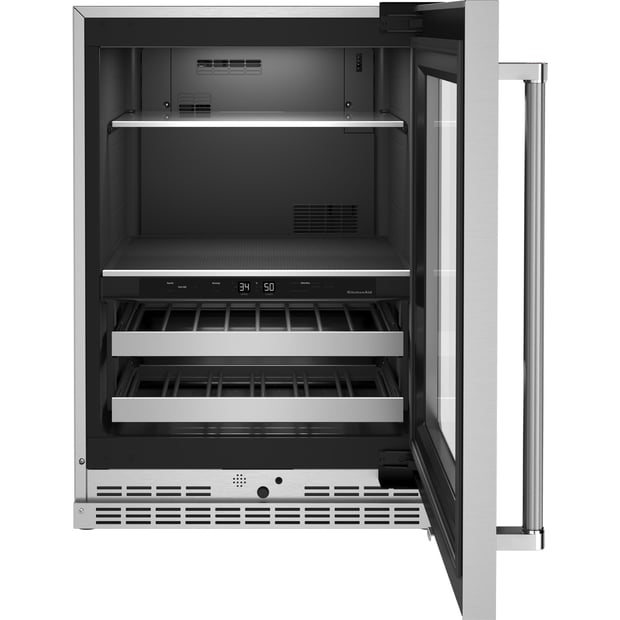 KitchenAid Freestanding or Built-in 24 inch 4.89 cu.ft Beverage Centre