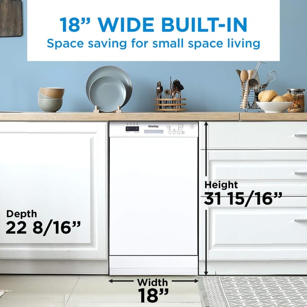 Danby 4 Cycle Dishwasher with Front Controls