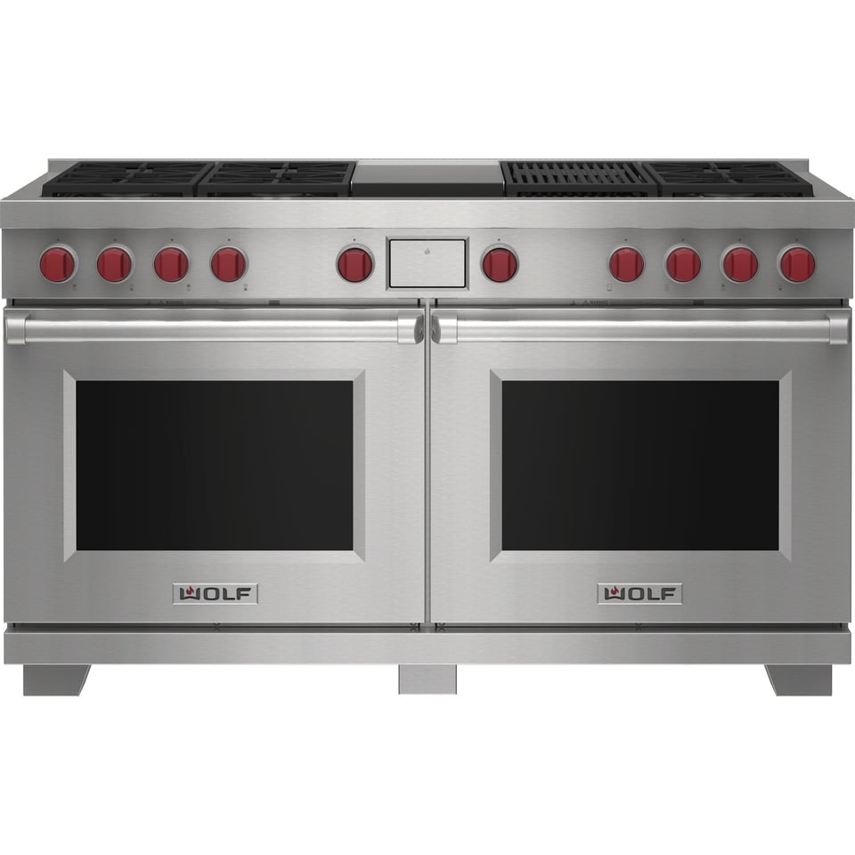Wolf 60 inch Double Oven Dual Fuel Range