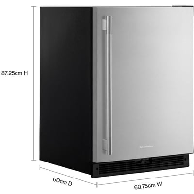 KitchenAid Built-in 24 inch 5.0 cu.ft Compact Undercounter Refrigerator