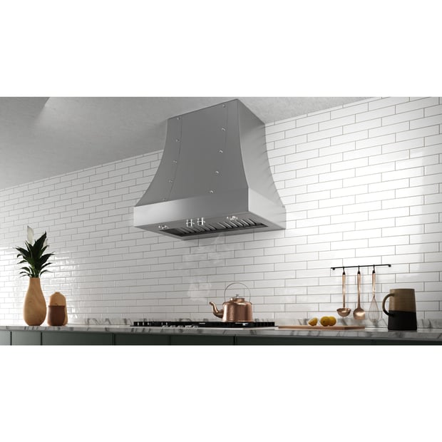 Aura 48 inch 1200 CFM Wall-Mount Chimney Hoodfan