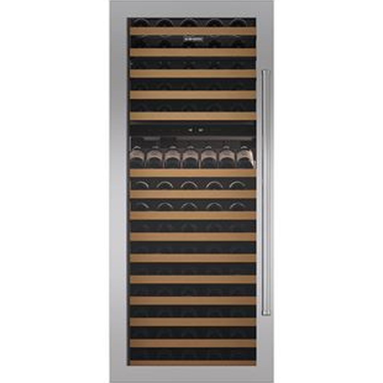 Sub-Zero Built-In 30" Wine Storage Dual Flush Inset Door Panel With Pro Handle