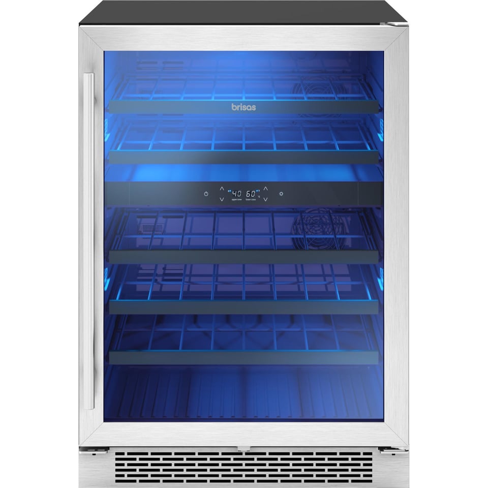 Zephyr Freestanding or Built-in 24 inch 5.3 cu.ft Wine Cooler