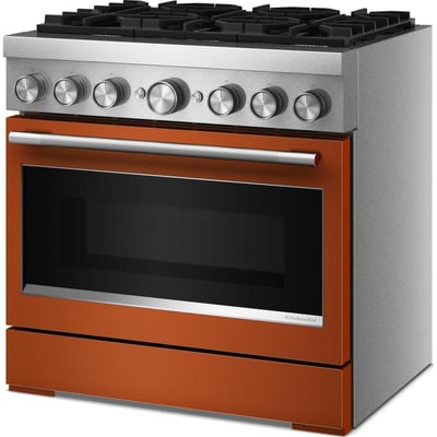KitchenAid 36 inch Single Oven Dual Fuel Range