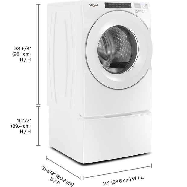 Whirlpool 5.0 cu.ft. Stackable Front Load Washer