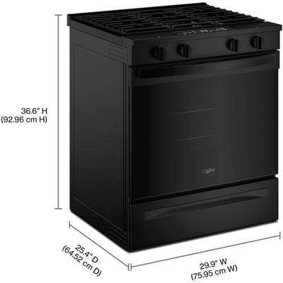 Whirlpool 30 inch Single Oven Gas Range