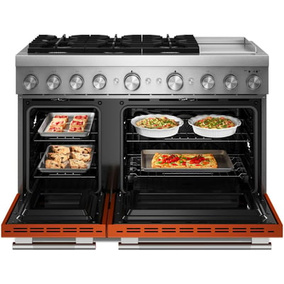 KitchenAid 48 inch Double Oven Dual Fuel Range