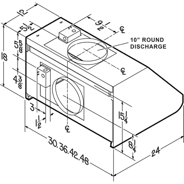 Broan 30 inch 650 CFM Wall-Mount Hoodfan