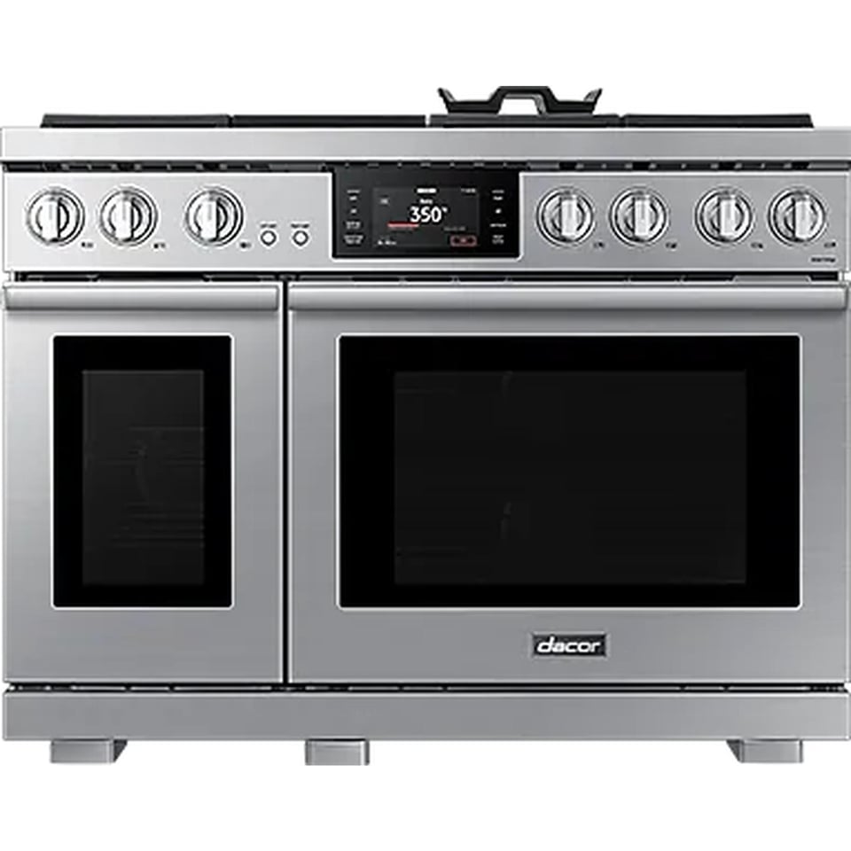 Dacor 48 inch Double Oven Dual-Fuel Steam Range