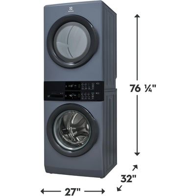 Electrolux Laundry Tower™ 5.1 cu.ft. Front Load Washer and 8 cu.ft. Electric Dryer Laundry Center