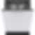 Bosch 300 Series 24-inch 46 dB Dishwasher with Hidden Controls and Third Rack