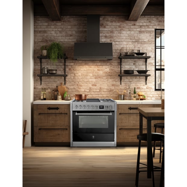 Steel Cucine 36 inch Single Oven Dual Fuel Range
