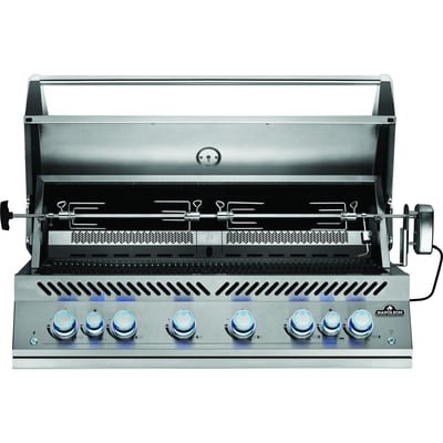 Napoleon 700 Series Built-in 8 Burner Liquid Propane BBQ Grill with Dual infrared Rear Burner