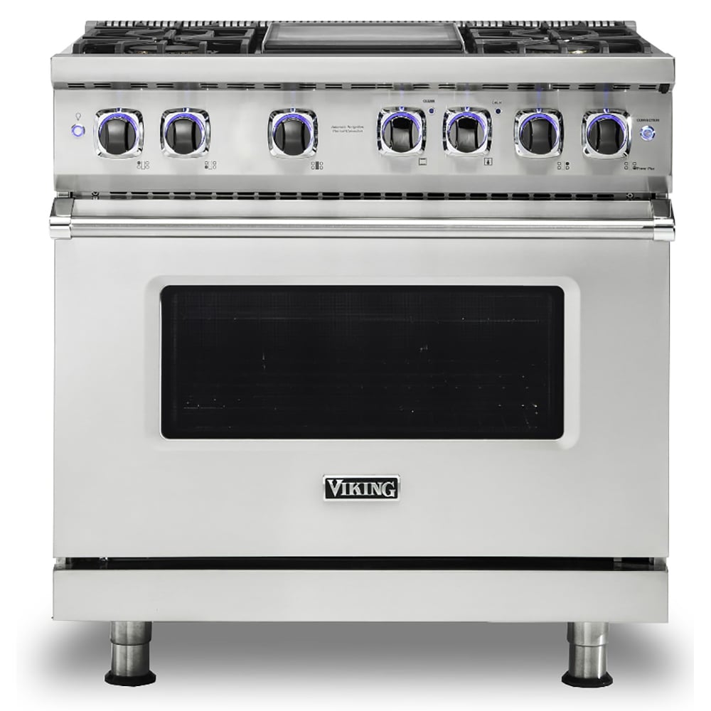 Viking 36 inch Single Oven Dual Fuel Range
CVDR73626BSS
CVDR73626BSSLP