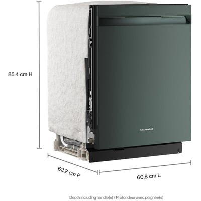 KitchenAid 5 Cycle Dishwasher with Hidden Controls