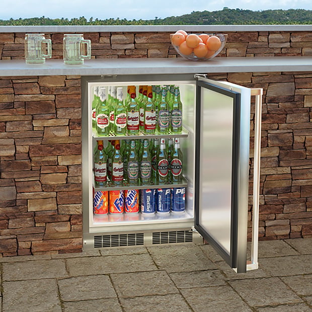 Marvel Outdoor Built-in 24 inch 5.3 cu.ft. Compact Bar Refrigerator
MORE124-SS31A