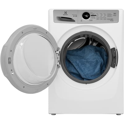 Electrolux White 5.1 cu.ft. Stackable Front Load Washer and 8.0 cu.ft. Stackable Vented Gas Dryer