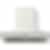 La Cornue 35 inch 600 CFM Chimney Hoodfan with Satin Chrome Detail
