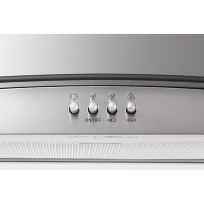 Whirlpool 30 inch 400 CFM Chimney Wall-Mount Hoodfan