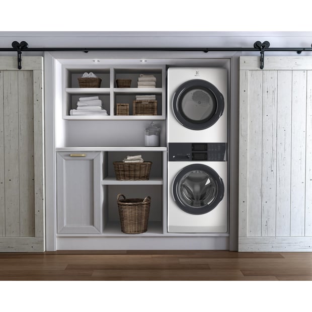 Electrolux Laundry Tower™ 5.1 cu.ft. Front Load Washer and 8 cu.ft. Electric Dryer Laundry Center