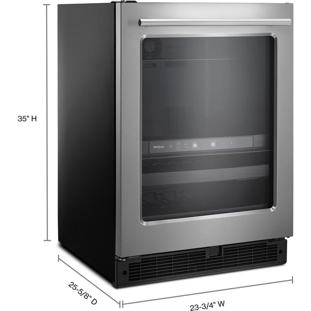 Whirlpool Freestanding or Built-in 24 inch 5.2 cu.ft. Beverage Centre