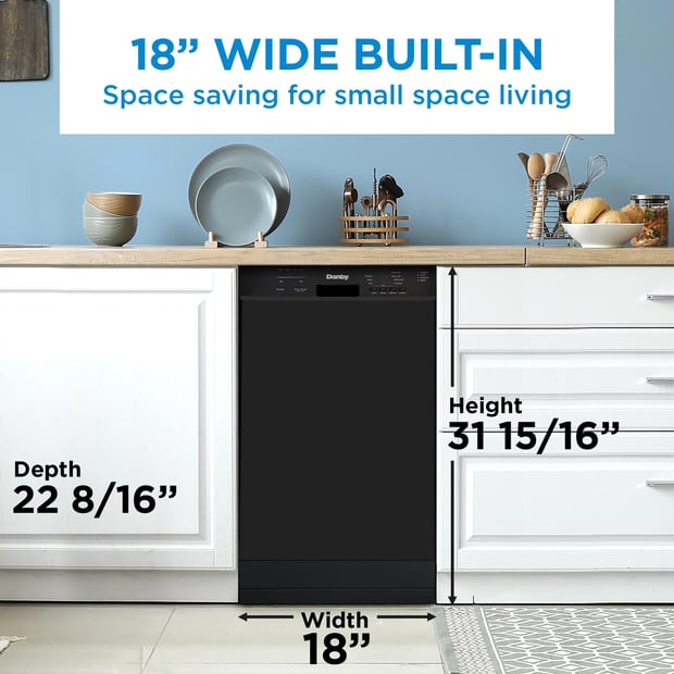 Danby 4 Cycle Dishwasher with Front Controls