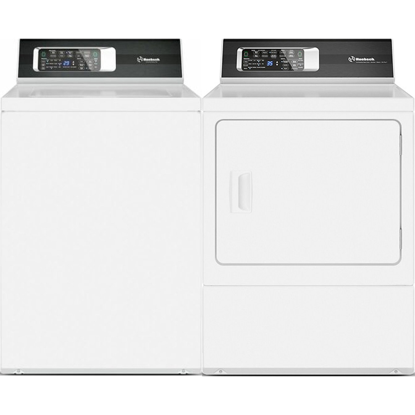 Huebsch 3.2 cu. ft. Top Load Washer and 7.0 cu.ft. Steam Vented Dryer