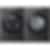 LG Black 5.8 cu.ft. Front Load Washer and 7.4 cu.ft. Stackable Steam Vented Dryer