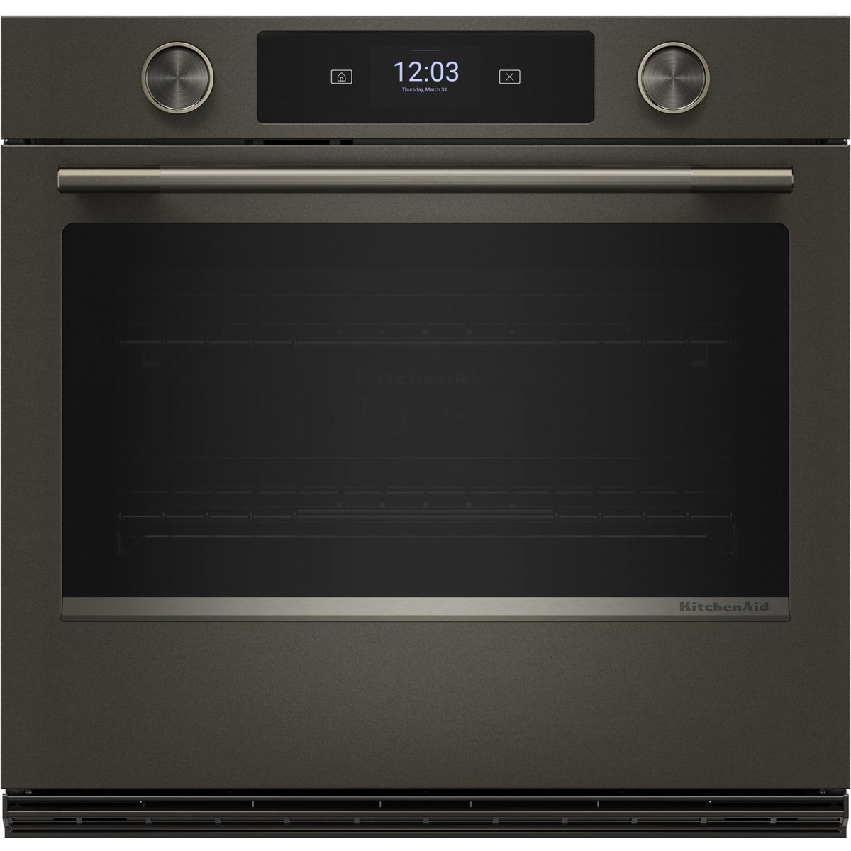 KitchenAid 30-inch Smart Electric Single Wall Oven with Assisted Cooking Modes - Black Ore