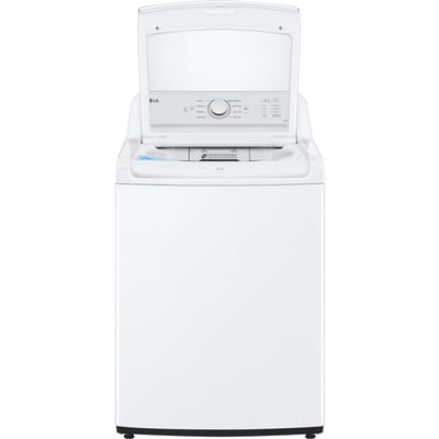 LG White 4.8 cu.ft. Top Load Washer and 7.3 cu.ft. Vented Dryer