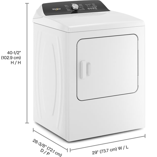 Whirlpool 7.4 cu.ft. Steam Vented Dryer