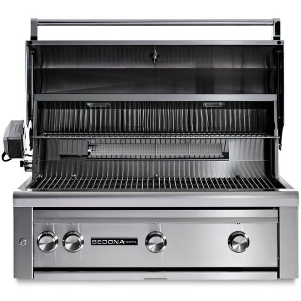 Lynx Sedona Built-in 4 Burner Liquid Gas BBQ Grill with Stainless Steel, ProSear Infrared Burner and Rotisserie