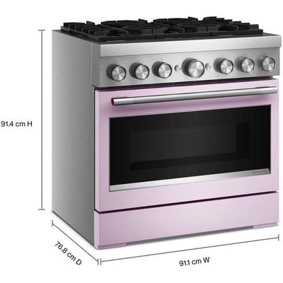KitchenAid 36 inch Single Oven Dual Fuel Range