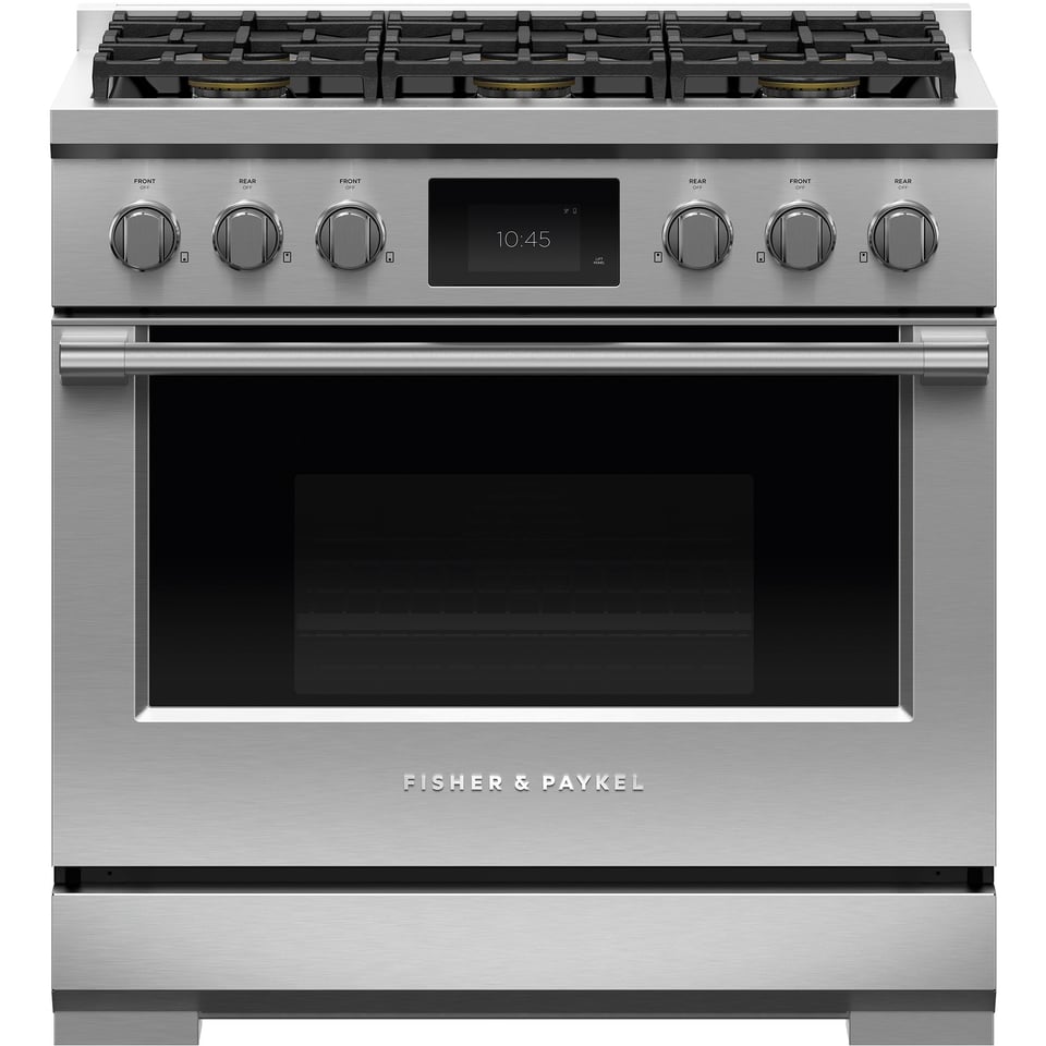 Fisher & Paykel Professional 36 inch Single Oven Dual Fuel Range