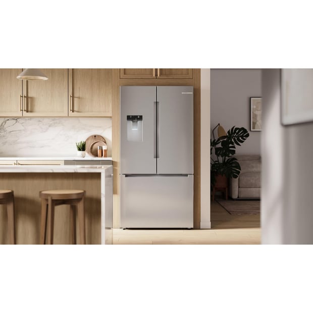 Bosch 100 Series 21.6 cu.ft. Counter-Depth French Door Refrigerator