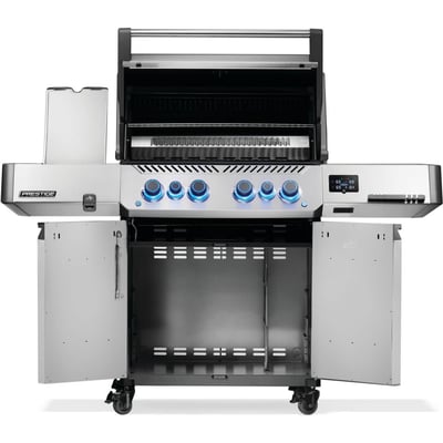 Napoleon Prestige 500 Freestanding 6 Burner Natural Gas BBQ Grill with Infrared Side and Rear Burner