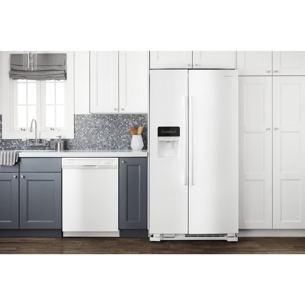 Amana 33 inch Side by Side Refrigerator with Dual Pad External Ice and Water Dispenser